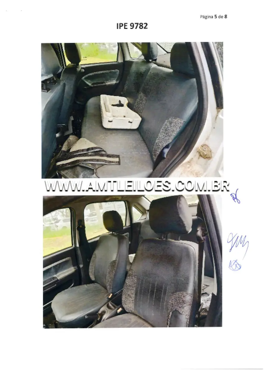 LOTE 155 - FORD/FIESTA SEDAN 1.6 FLEX, ANO/MODELO: 2008/2008