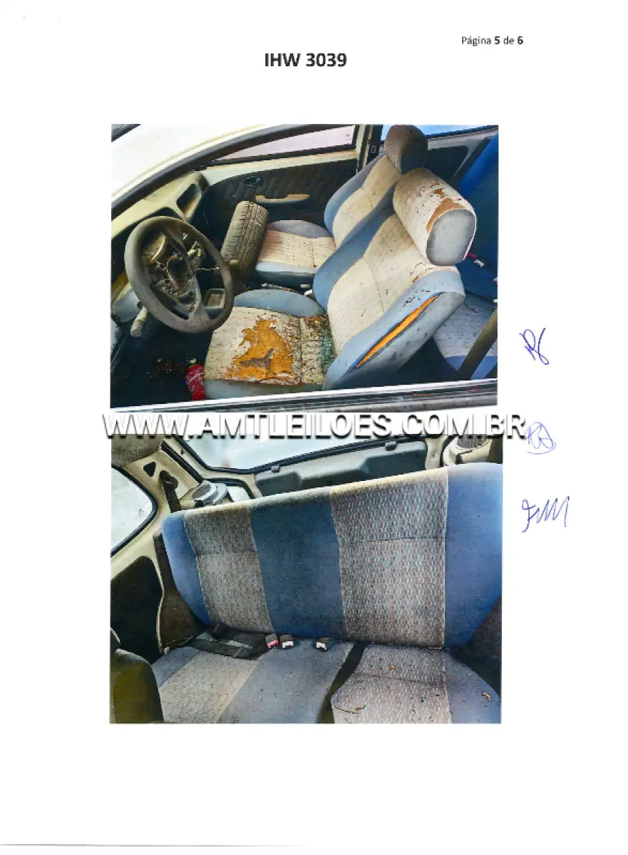 LOTE 152 - FIAT/PALIO 1.5, ANO/MODELO: 1998/1998