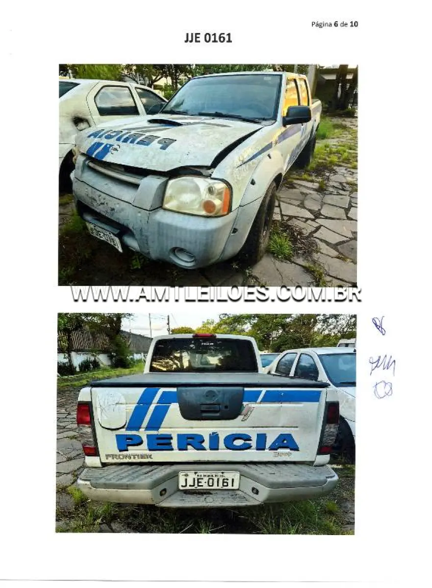 LOTE 157 - NISSAN/FRONTIER 4X4 XE, ANO/MODELO: 2007/2007