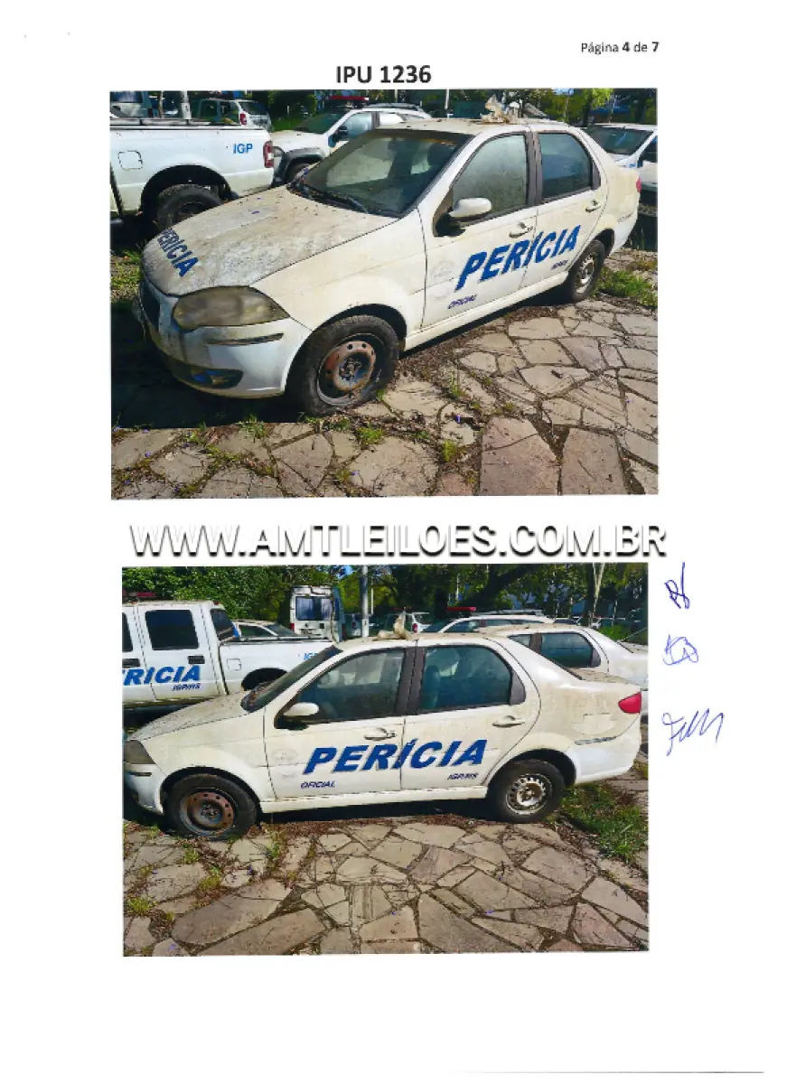 LOTE 154 - FIAT/SIENA HLX FLEX, ANO/MODELO: 2009/2009