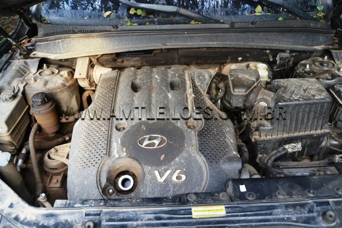 LOTE 016. - Marca: I / Modelo:  HYUNDAI SANTA FE V6  / Placa: EBR2F74 , Ano/Modelo: 2007, blindado, atingido pela enchente.