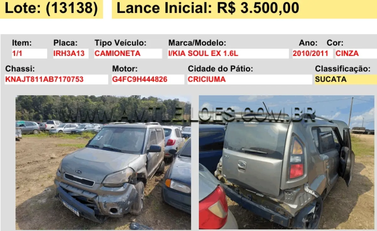 LOTE 13138