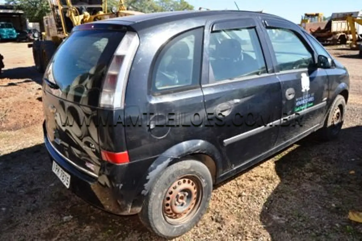 LOTE 018 - Automóvel Meriva, Marca GM, modelo Joy, ano de fabricação 2008, modelo 2009, chassi nº 9BGXL75809C144150, cor preta, Placa IPK 7875