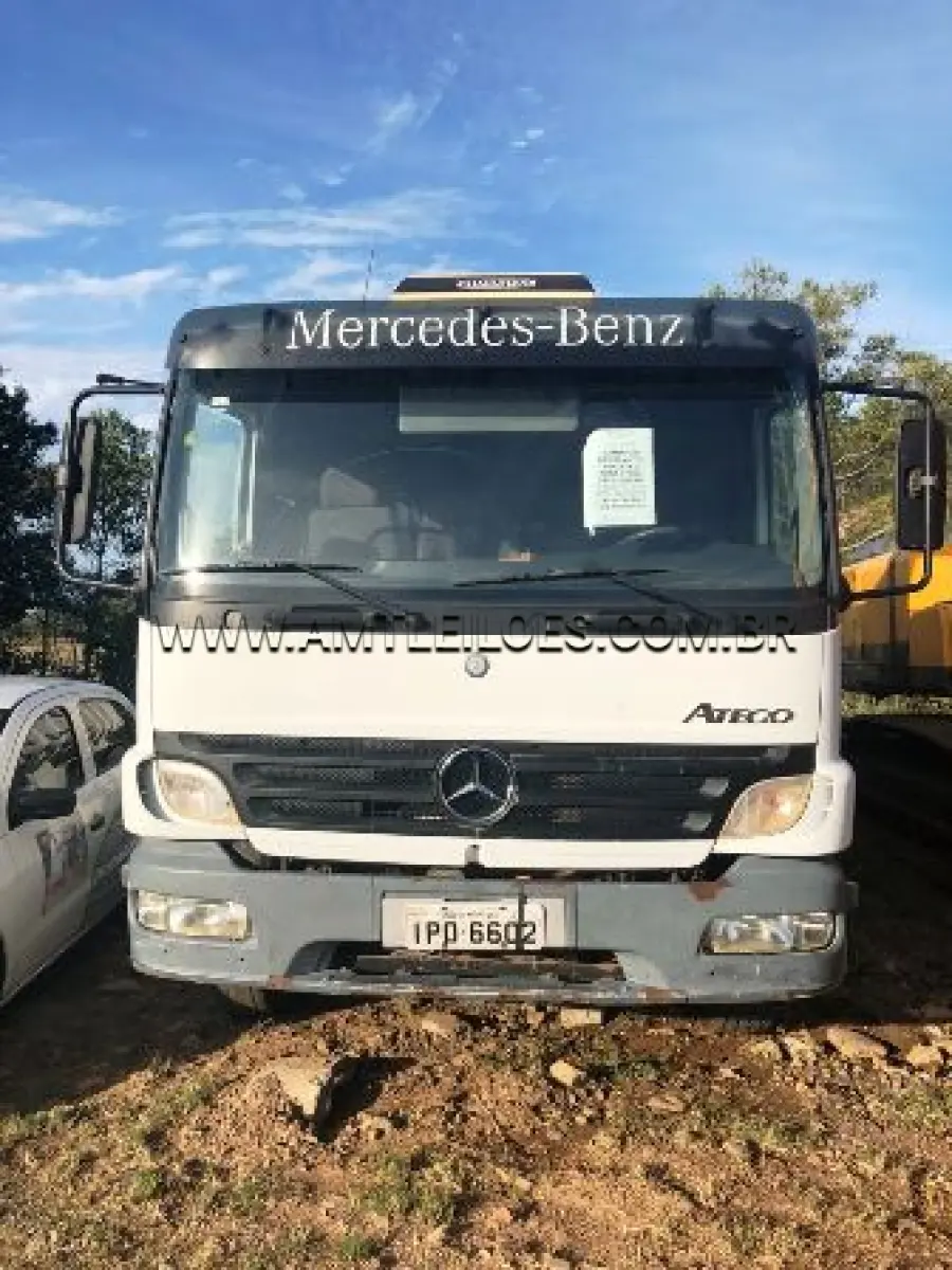 LOTE 001 - CAMINHÃO CAÇAMBA BASCULANTE, MARCA MERCEDEZ BENZ, MODELO ATEGO 2425, ANO DE FABRICAÇÃO 2008 , MODELO 2009, PLACA IPO 6602