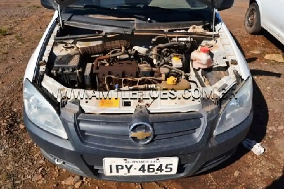 LOTE 012 - Automóvel Celta, Marca GM, modelo 4 portas Life, ano de fabricação 2009, modelo 2010, chassi nº 9BGRZ4810AG140107, cor branca, Placa IPY 4645