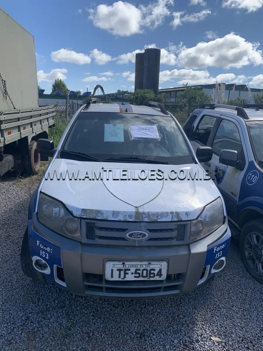 LOTE 002 - MARCA/MODELO: FORD/ ECOSPORT 4WD 2.0, PLACA: ITF 5064 CHASSI: 9BFZE65HXC8756103, FABRICAÇÃO/MODELO: 2012, COMBUSTÍVEL: ÁLCOOL/GASOLINA