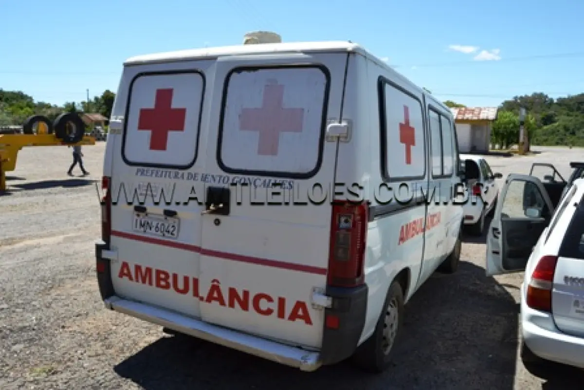 LOTE 004 - AMBULÂNCIA FIAT/DUCATO TH AMB, ANO: 2005, COR BRANCA, DIESEL, PLACA: IMN 6042