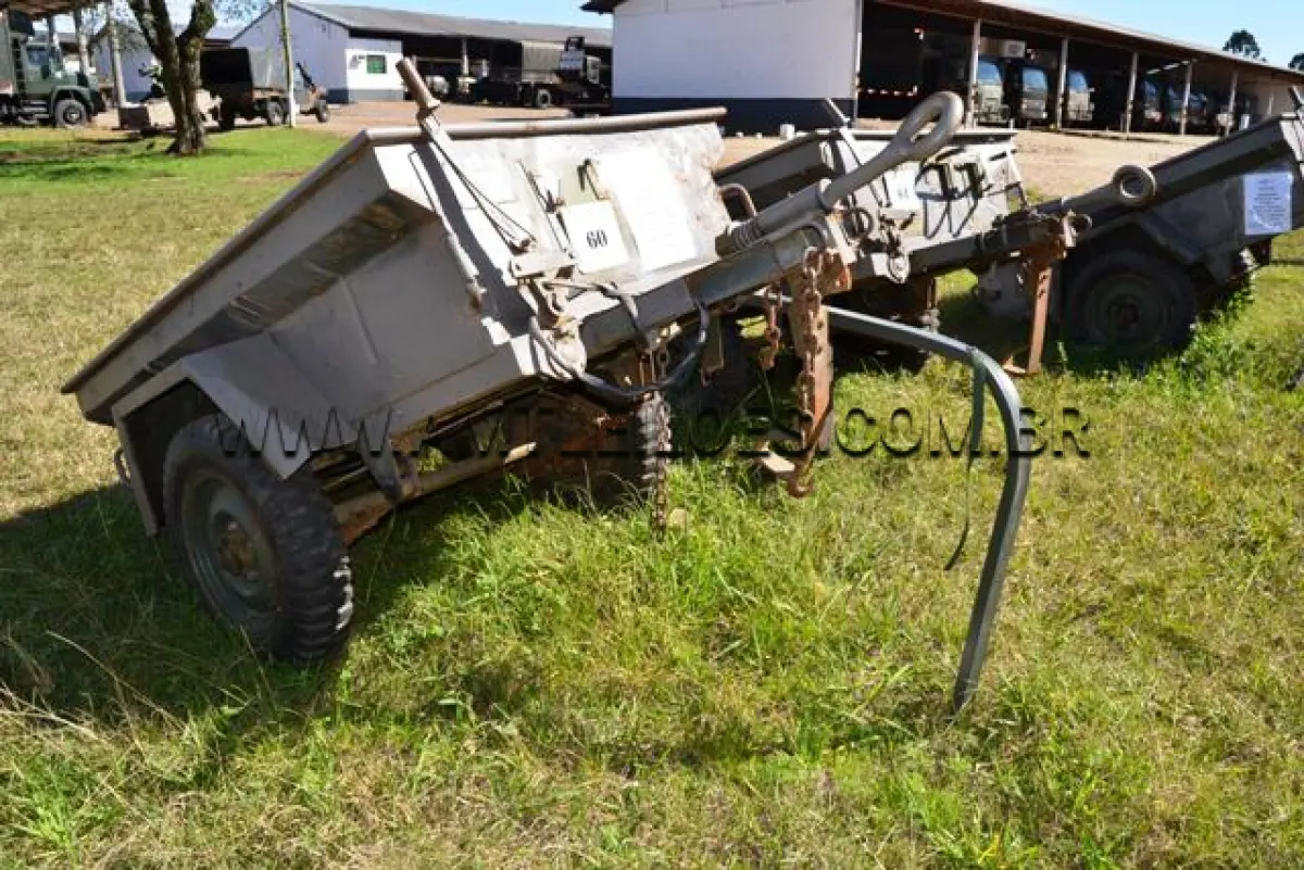 LOTE 060 - REBOQUE, VTNE CARGA ANFÍBIA/ MARCA SANVAS, MODELO MK 250W, ¼ Ton, 2 RODAS ANO: 1974 CHASSI: 072075