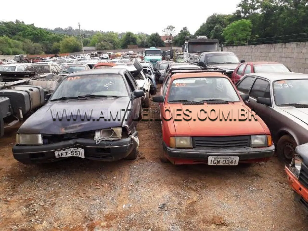 LOTE 393 - SUCATAS: VW/GOL (+), ANO: 1989/1989, PLACA: IHH9368; GM/CHEVETTE SL (+), ANO: 1987/1987, PLACA: IGW0341; FORD/VERONA LX, ANO: 1991/1991, PLACA: IAY3448; FIAT/PREMIO CS 1.3 (+), ANO: 1988/1988, PLACA: IBS7034, VW/SANTANA CL 1800 I (+), ANO: 1995/1996, PLACA: AFT5571; GM/CHEVETTE SL, ANO: 1989/1989, PLACA: IDY8719; FIAT/PALIO EX (+), ANO: 2000/2000, PLACA: IJW6234