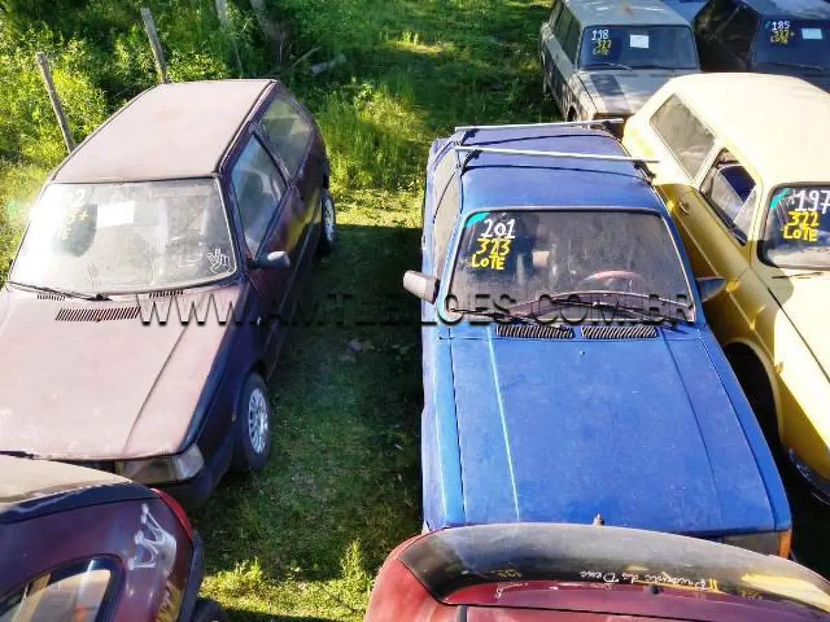 LOTE 323 - SUCATAS: GM/CHEVETTE, ANO: 1986/1986, PLACA: ICW9043; FIAT/UNO CS (+), ANO: 1987/1988, PLACA: IDO3976; FORD/BELINA II (+), ANO: 1980/1981, PLACA: ICL7401; FIAT/PALIO ED (+), ANO: 1996/1997, PLACA: IFV8520; GM/CORSA WIND (+), ANO: 1994/1994, PLACA: IBW6258; FIAT/UNO S, ANO: 1989/1989, PLACA: AEM2677