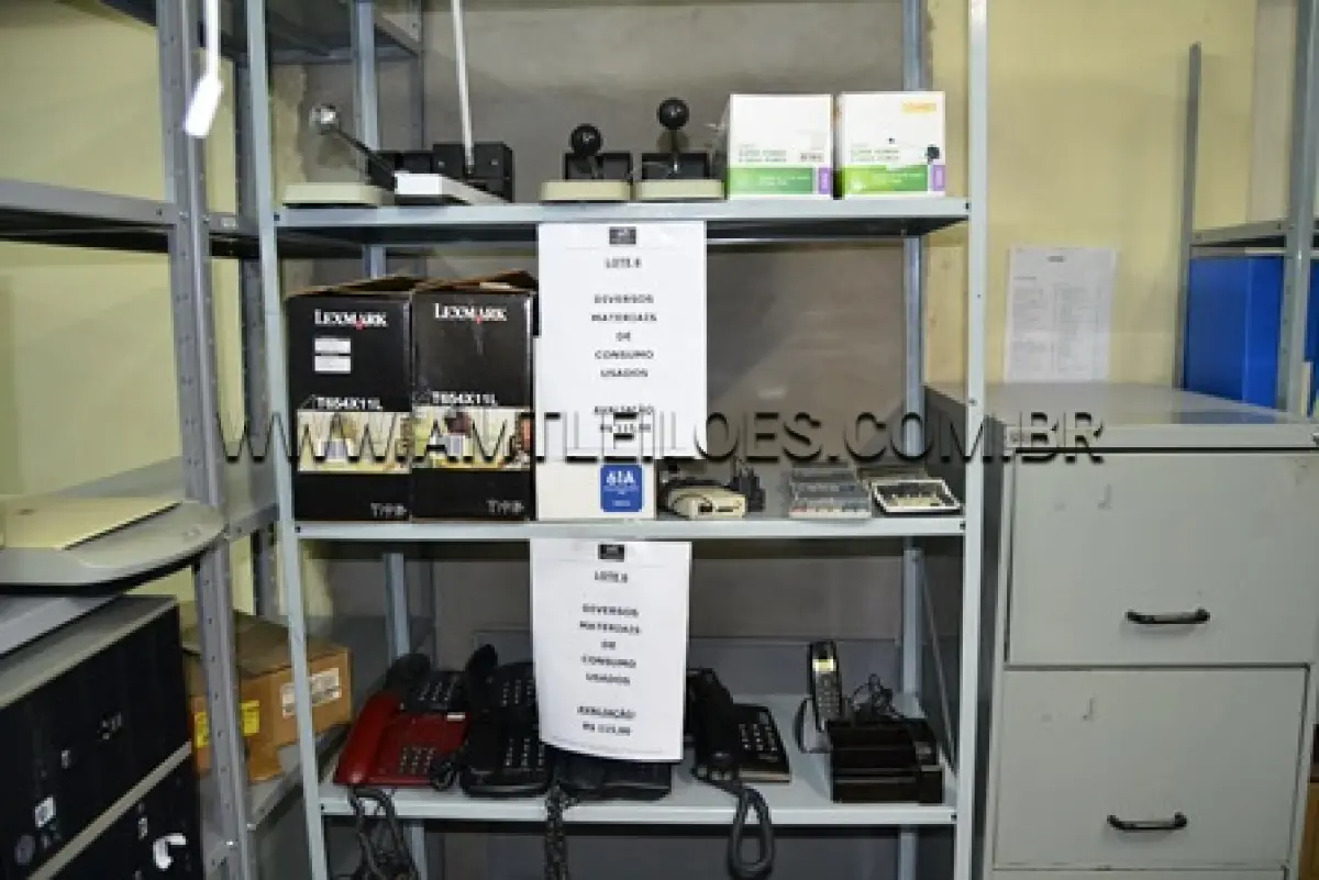 LOTE 006 - DIVERSOS MATERIAIS DE CONSUMO USADOS - IPAM SAÚDE
