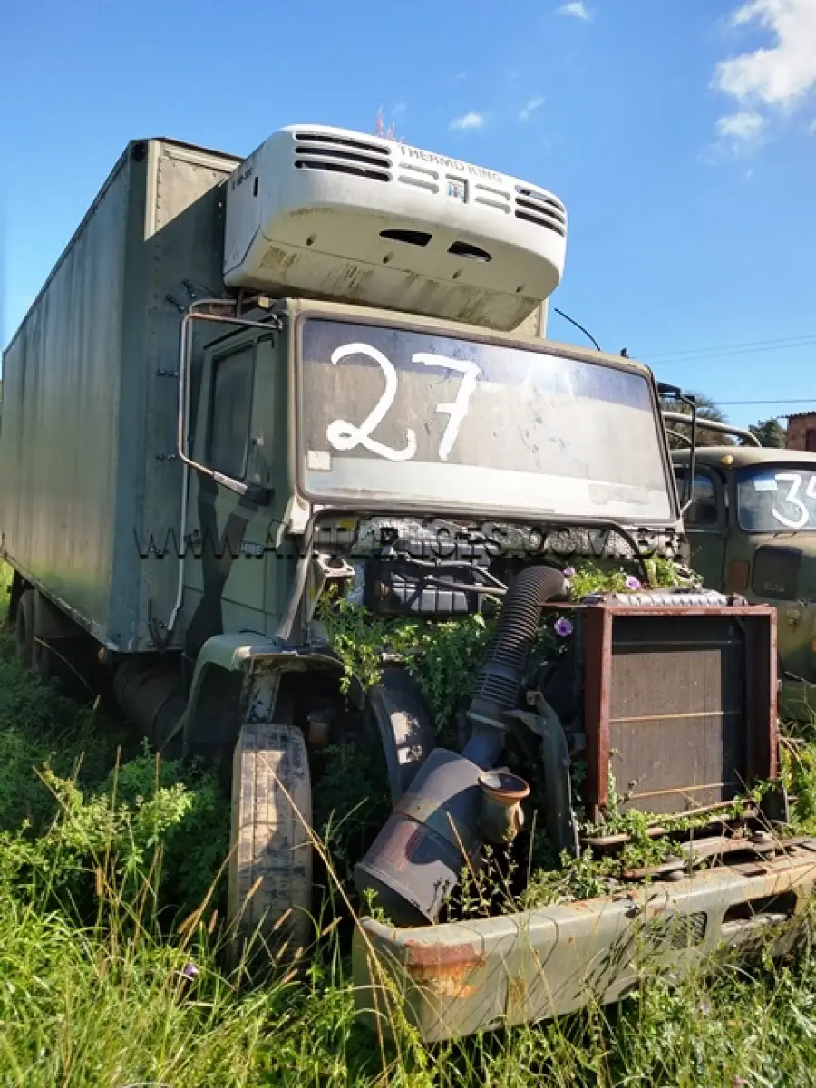 LOTE 027 - MARCA/MODELO: VIATURA TRANSPORTE ESPECIALIZADO FRIGORIFICO / MODELO: L1418/51; ANO: 1995/1995
CHASSI: 9BM384024SB048746
PLACAS: IDV7585; MOTOR: 37695510266615
DPVAT/2019 – Não pago (valor: R$ 16,71)