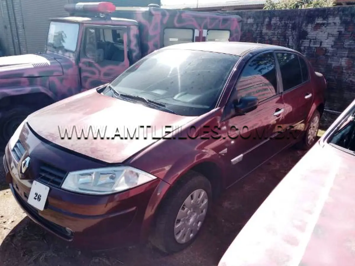 LOTE 026 - MARCA/MODELO: RENAULT MEGANE / EXPR 16, Com Alco/Gasol, 5 Psg, 115 CV
ANO: 2007
CHASSI: 93YLM2M1H7J852080
MOTOR: K4MV768Q006425