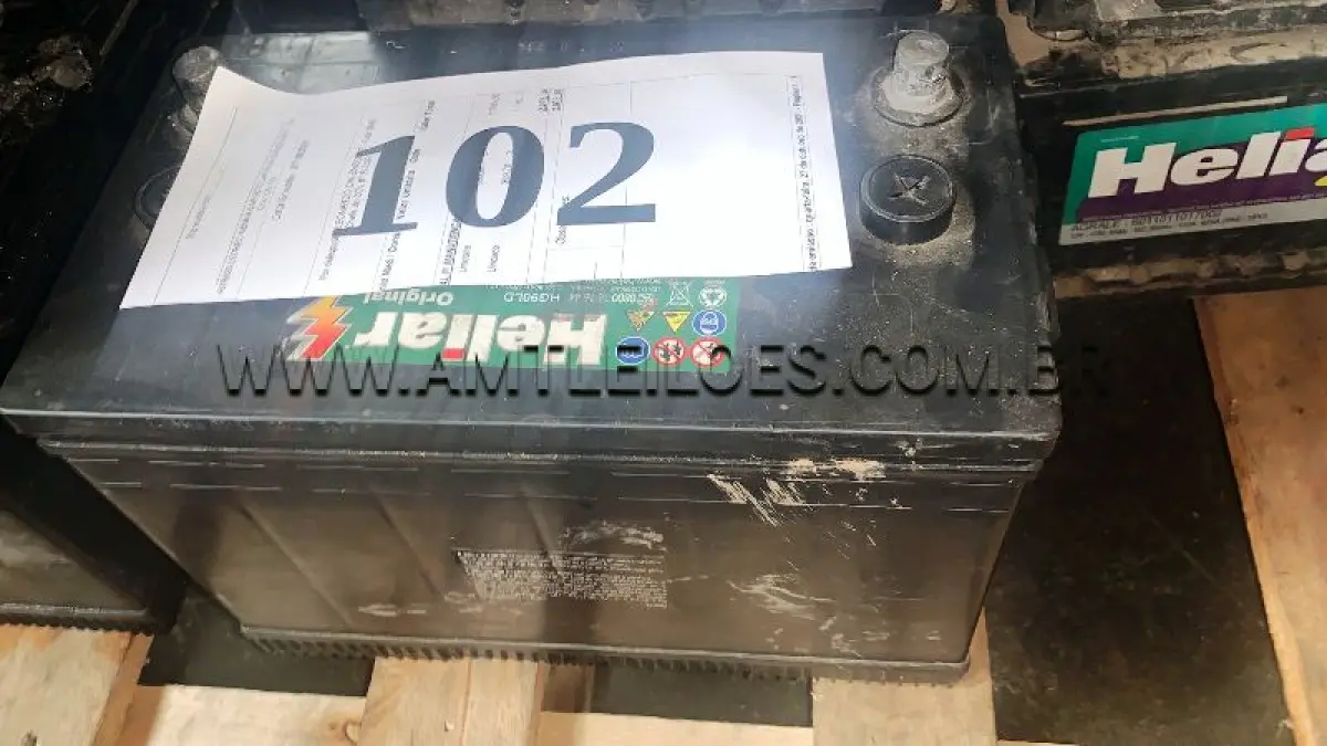 LOTE 102 - MARCA/MODELO: 01 BATERIA 90AH 12V