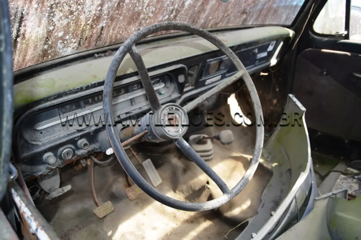 LOTE 005 - SUCATA: Espécie: CARGA / Marca: FORD / Modelo: F100 / Placa: IEE9477 / Ano fabricação: 1975 / Ano modelo: 1975 / Cor: PRETA / Chassi: LA7ARE55910 / Renavam: 576743860