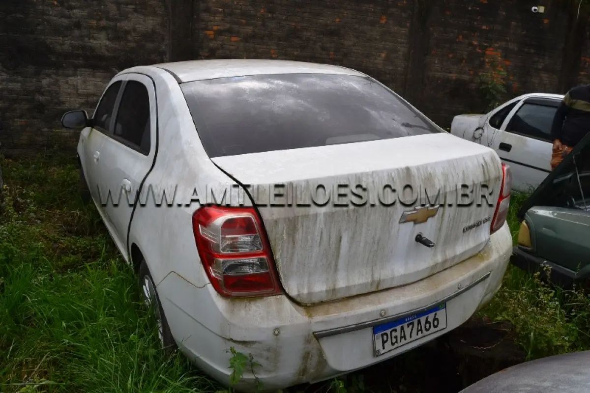 LOTE 002 - CHEVROLET/COBALT 1.4 LTZ, Placa: PGA7A66, UF: RS; Ano/Mod: 2012; Cor: Branca, RENAVAM: 470644079; Chassi: 9BGJC69X0CB315252; Motor: BK1034551.