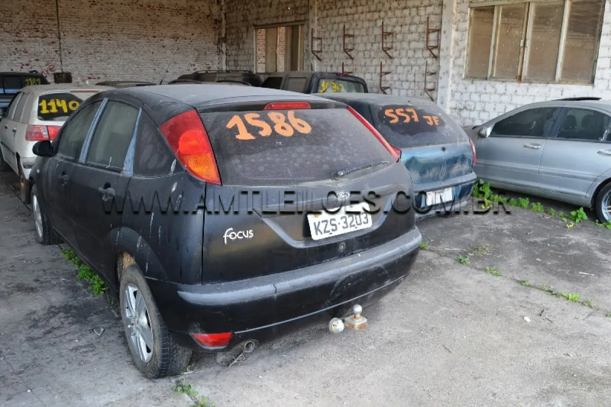 LOTE 009 - Espécie: PASSAGEIRO / Marca: I / Modelo: FORD FOCUS 1.6L HA / Placa: KZS3203 / Ano fabricação: 2006 / Ano modelo: 2006 / Cor: PRETA / Chassi: 8AFDZZFHA6J494045 / Motor: 6J494045 / Renavam: 883434830