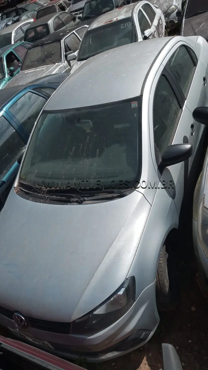 LOTE 014 - VW/VOYAGE TL MBV, Placa: PZF3971, UF: SC Ano: 2017/ Cor: Prata, RENAVAM: 1112682179, Chassi: 9BWDB45U1HT101076/ Motor: CCRV85041;