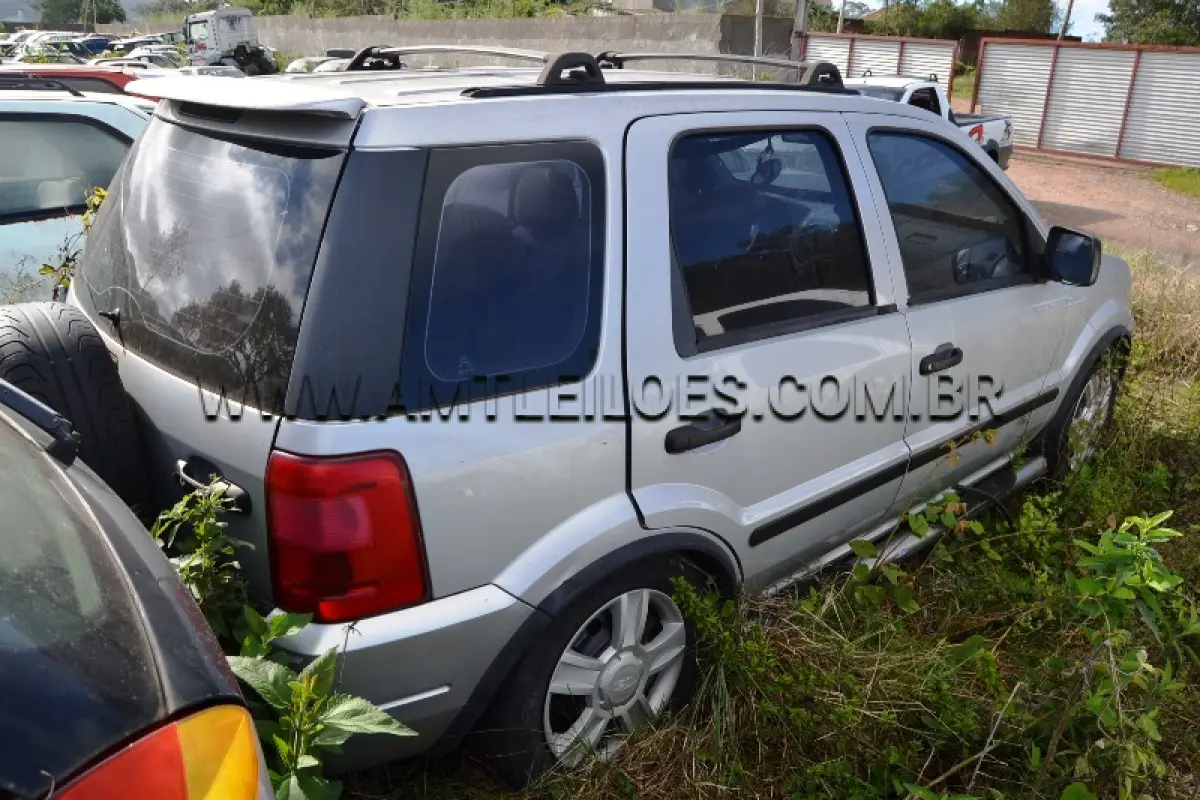 LOTE 003 - FORD/ECOSPORT, Placa: ILG6914, UF: RS; Ano/Mod: 2003; Cor: Prata, RENAVAM: 807184888; Chassi: 9BFZE10C348517962; Motor: CPJA48517962.