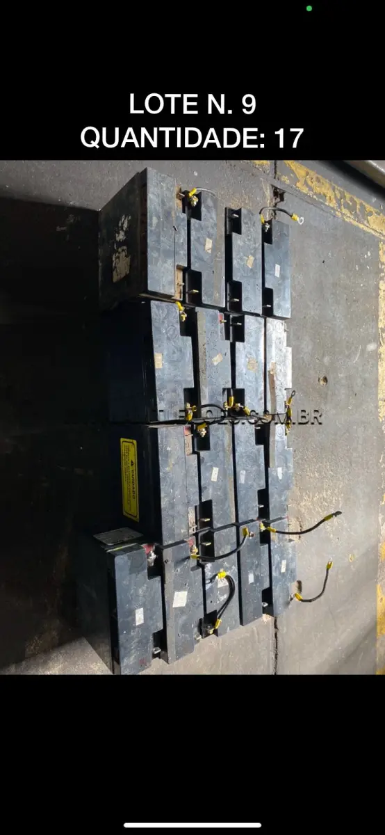 LOTE 009 - 17 BATERIAS 17 AH