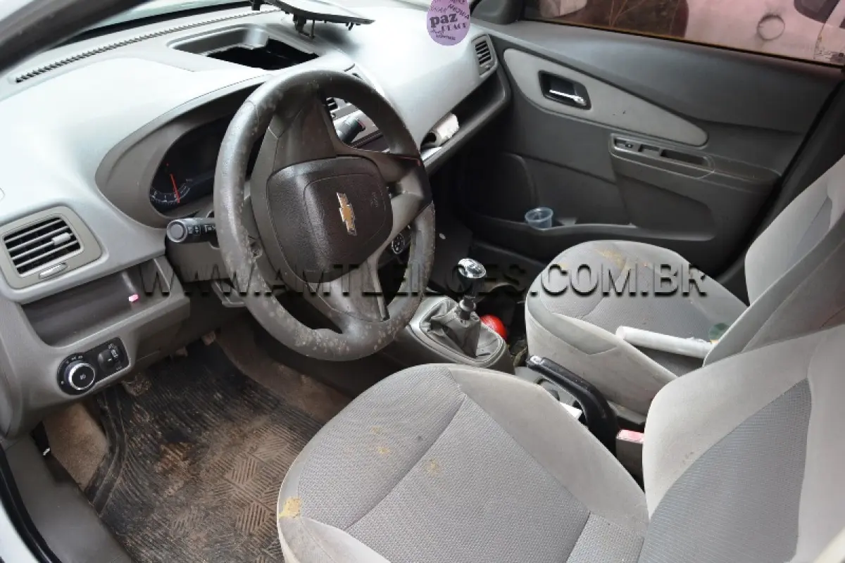 LOTE 002 - CHEVROLET/COBALT 1.4 LTZ, Placa: PGA7A66, UF: RS; Ano/Mod: 2012; Cor: Branca, RENAVAM: 470644079; Chassi: 9BGJC69X0CB315252; Motor: BK1034551.