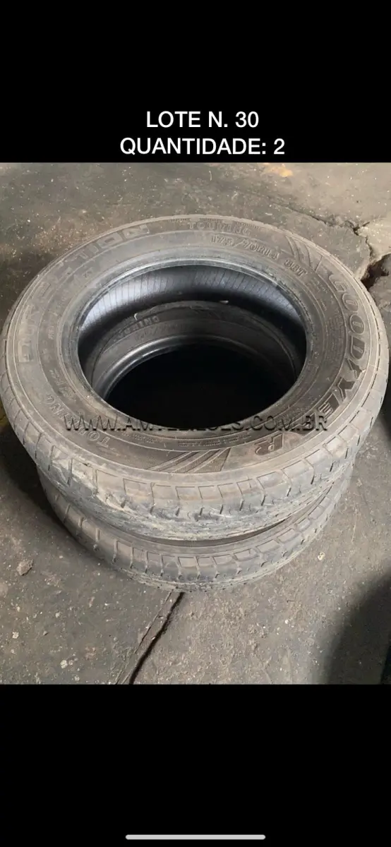 LOTE 030 - 02 PNEUS 175/70 R14