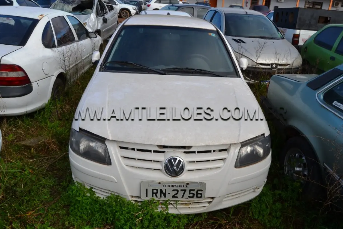 LOTE 007 - VW/GOL 1.0 GIV, Placa: IRN2756, UF: RS; Ano/Mod: 2010; Cor: Branca, RENAVAM: 274710773; Chassi: 9BWAA05W9BP071874; Motor: CCP246902.