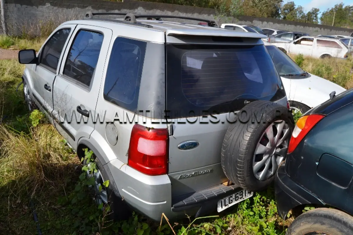 LOTE 003 - FORD/ECOSPORT, Placa: ILG6914, UF: RS; Ano/Mod: 2003; Cor: Prata, RENAVAM: 807184888; Chassi: 9BFZE10C348517962; Motor: CPJA48517962.