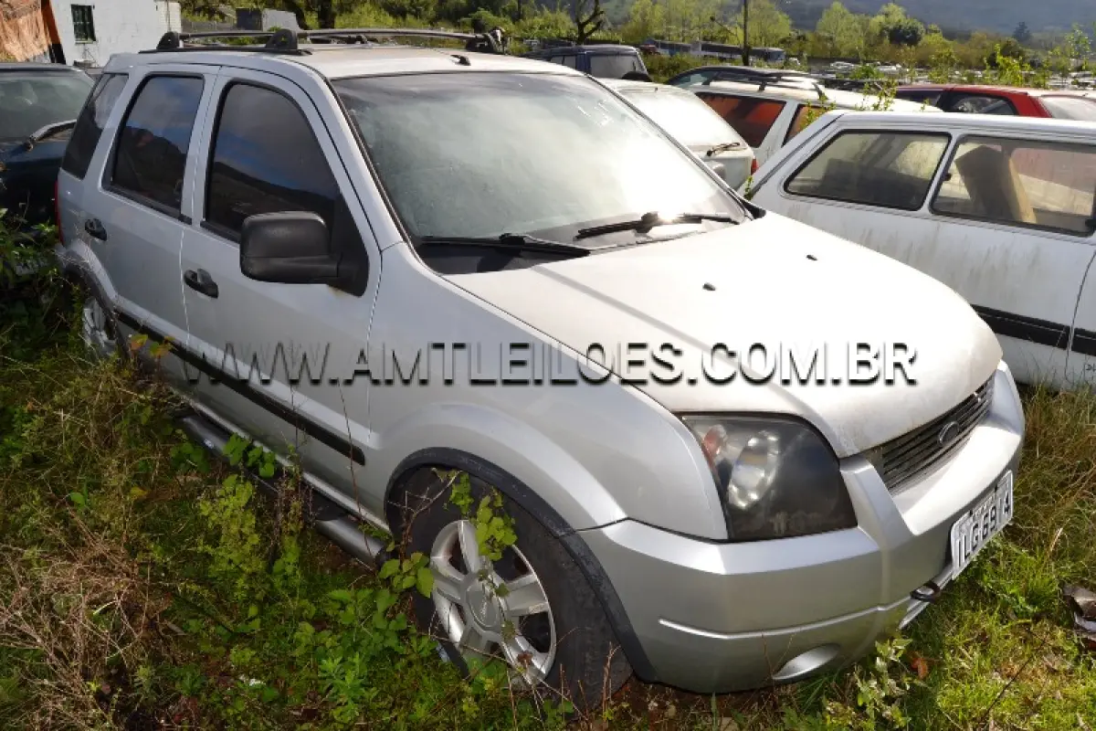 LOTE 003 - FORD/ECOSPORT, Placa: ILG6914, UF: RS; Ano/Mod: 2003; Cor: Prata, RENAVAM: 807184888; Chassi: 9BFZE10C348517962; Motor: CPJA48517962.