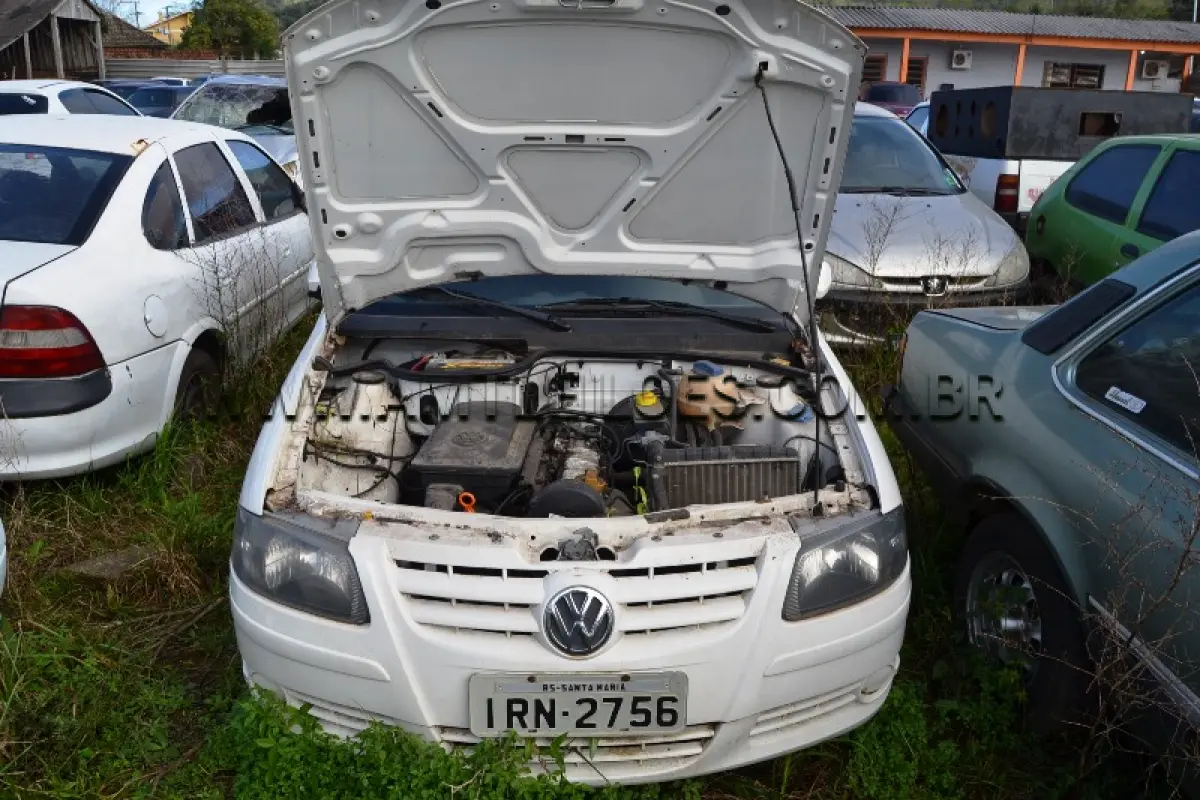 LOTE 007 - VW/GOL 1.0 GIV, Placa: IRN2756, UF: RS; Ano/Mod: 2010; Cor: Branca, RENAVAM: 274710773; Chassi: 9BWAA05W9BP071874; Motor: CCP246902.