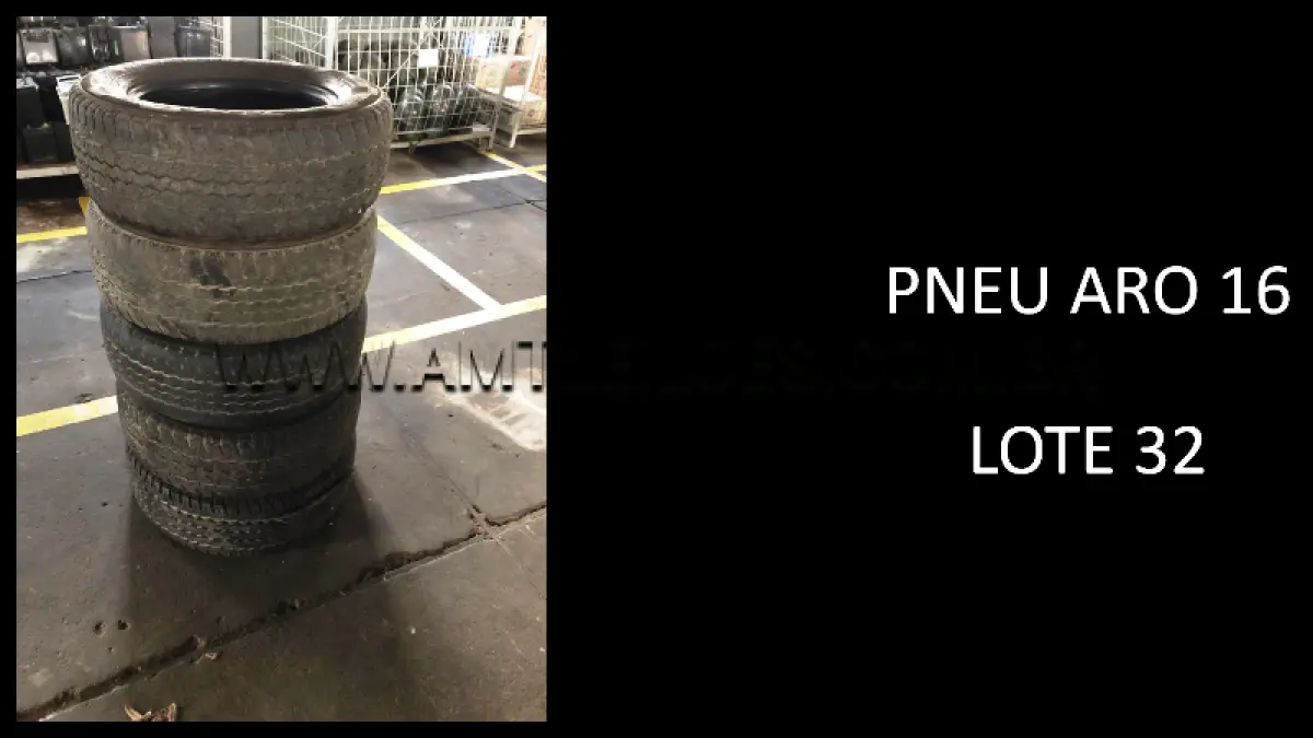 LOTE 032 - 40 UNIDADES DE PNEU ARO 16.