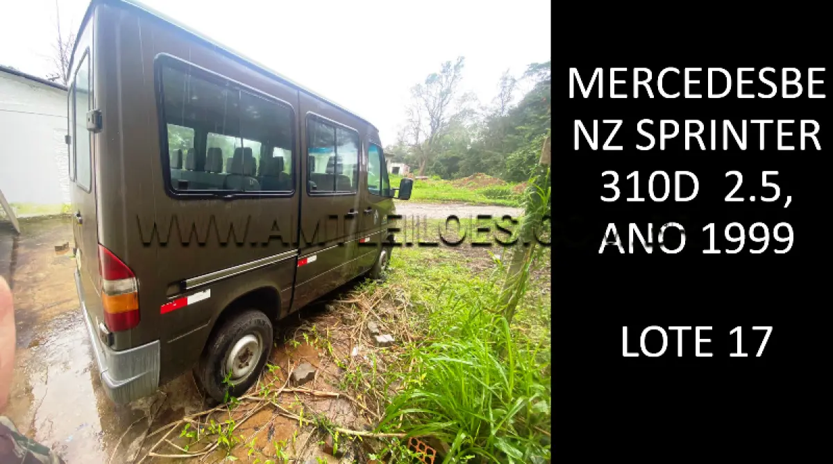 LOTE 017 - MARCA/MODELO: MERCEDES BENZ SPRINTER 310D 2.5, ANO: 1999.