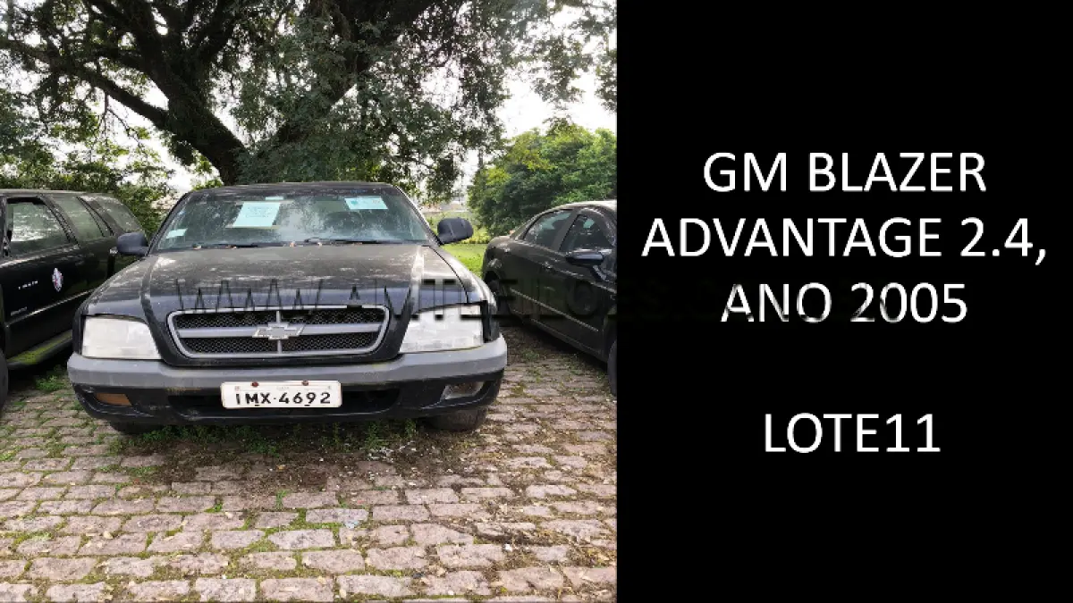 LOTE 011 - MARCA/MODELO: GM BLAZER ADVANTAGE 2.4, ANO: 2005.