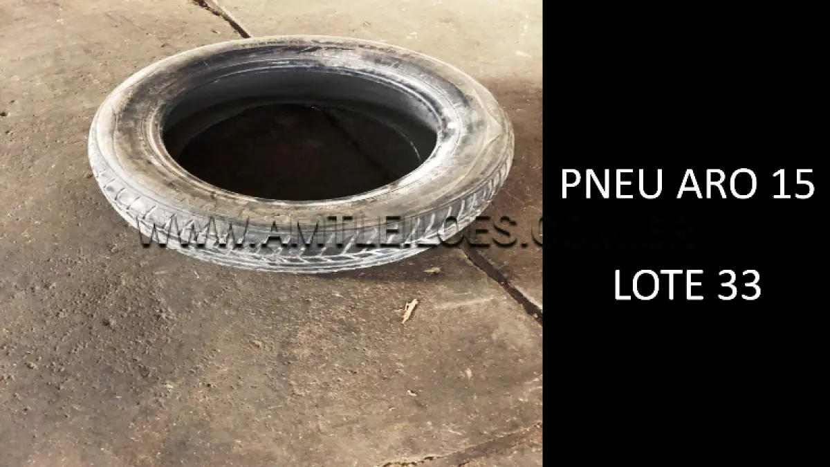 LOTE 033 - 12 UNIDADES PNEU ARO 15