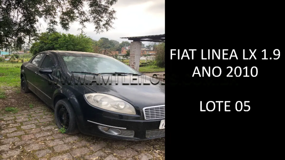 LOTE 005 - MARCA/MODELO: FIAT LINEA LX 1.9, ANO: 2010.