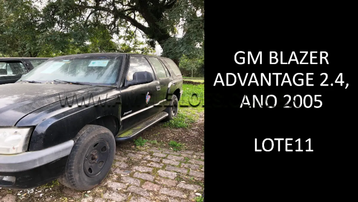 LOTE 011 - MARCA/MODELO: GM BLAZER ADVANTAGE 2.4, ANO: 2005.