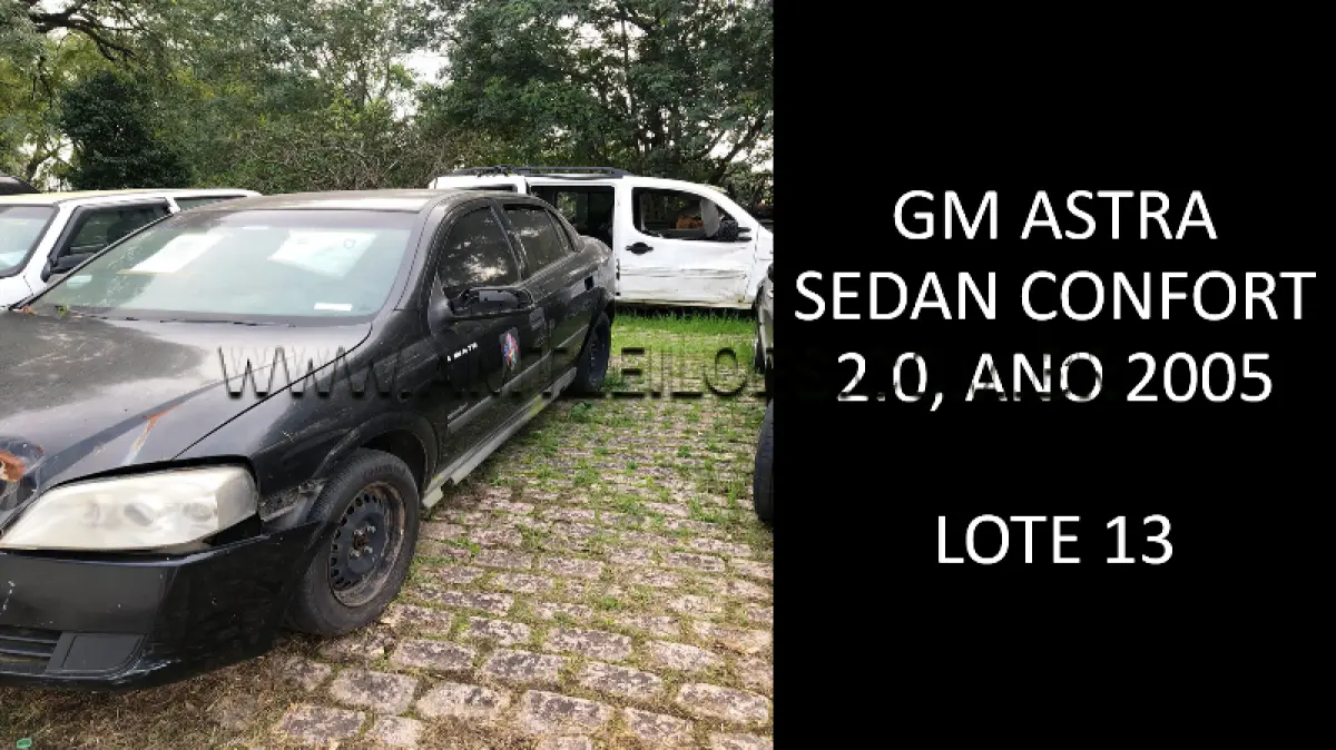 LOTE 013 - MARCA/MODELO: GM ASTRA SEDAN CONFORT 2.0, ANO: 2005.
