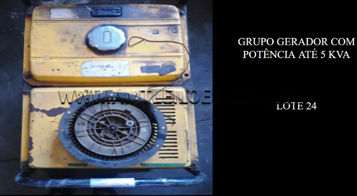 LOTE 024 - GRUPO GERADOR COM POTÊNCIA ATÉ 5 KVA