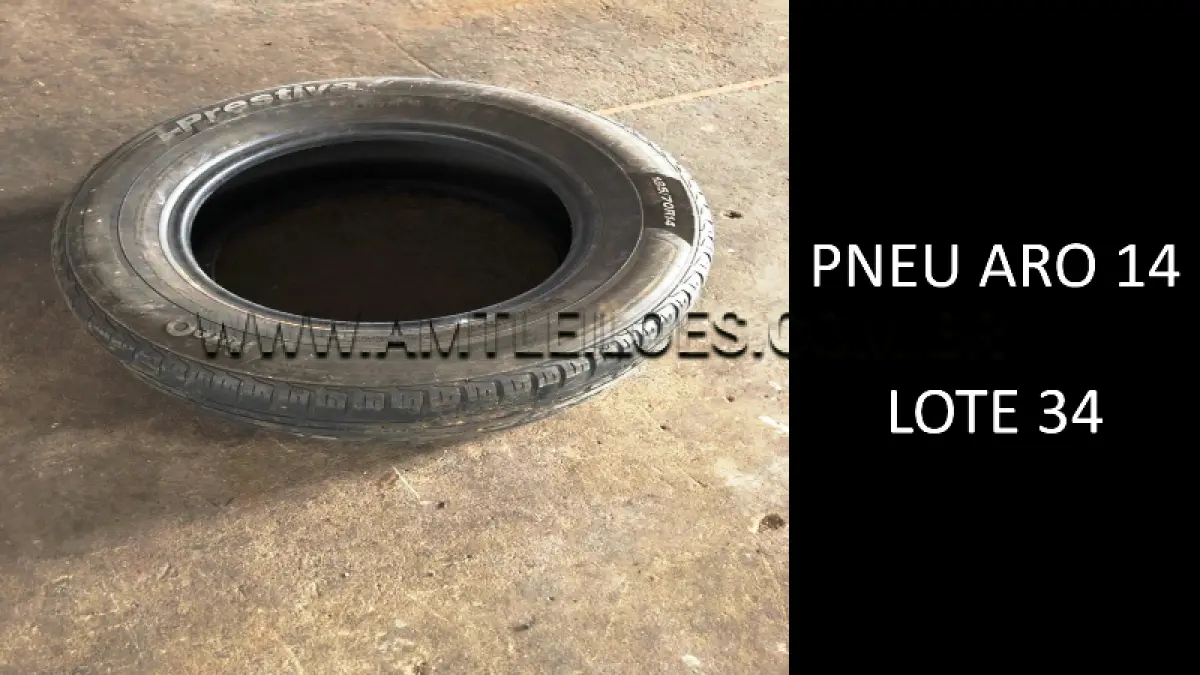 LOTE 034 - 08 UNIDADES PNEU ARO 14