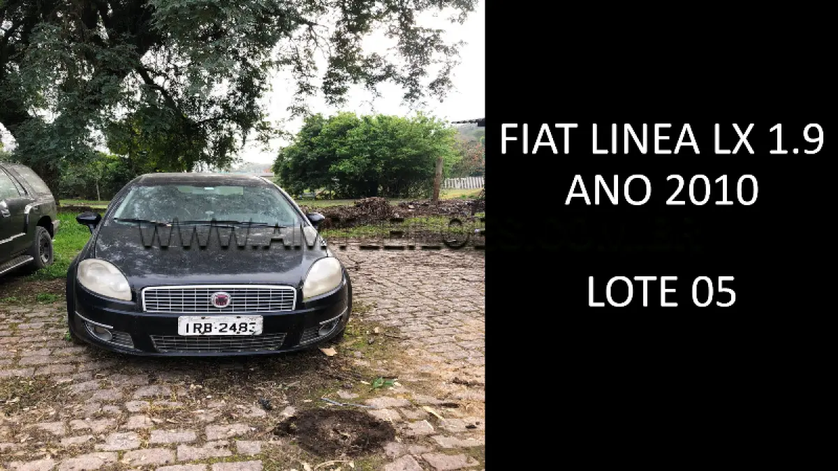 LOTE 005 - MARCA/MODELO: FIAT LINEA LX 1.9, ANO: 2010.