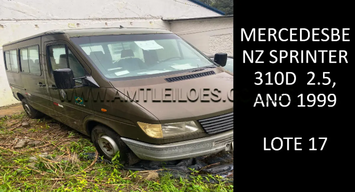 LOTE 017 - MARCA/MODELO: MERCEDES BENZ SPRINTER 310D 2.5, ANO: 1999.