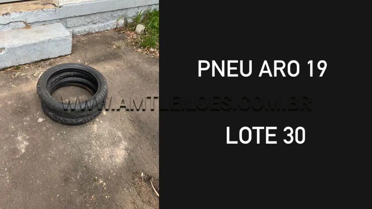 LOTE 030 - MARCA/MODELO: PNEU ARO 19, 4 unidades