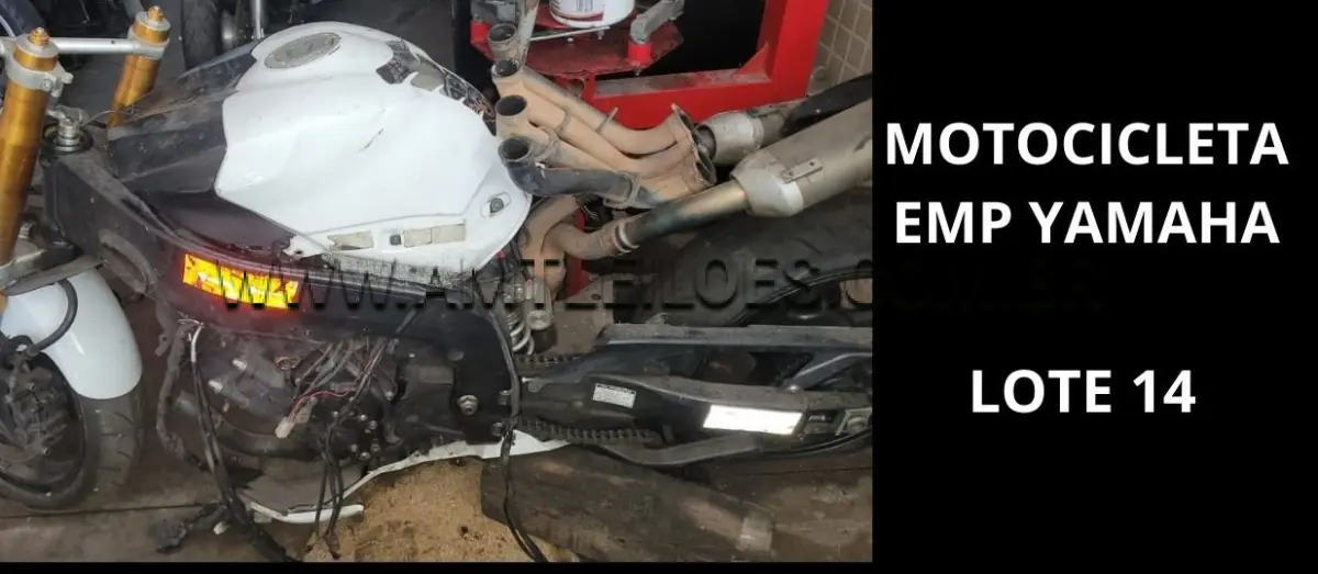 LOTE 014 - MARCA/MODELO: VIATURA MOTOCICLETA EMP GE YAMAHA / 01PSG 2X1 , ANO: 2007.