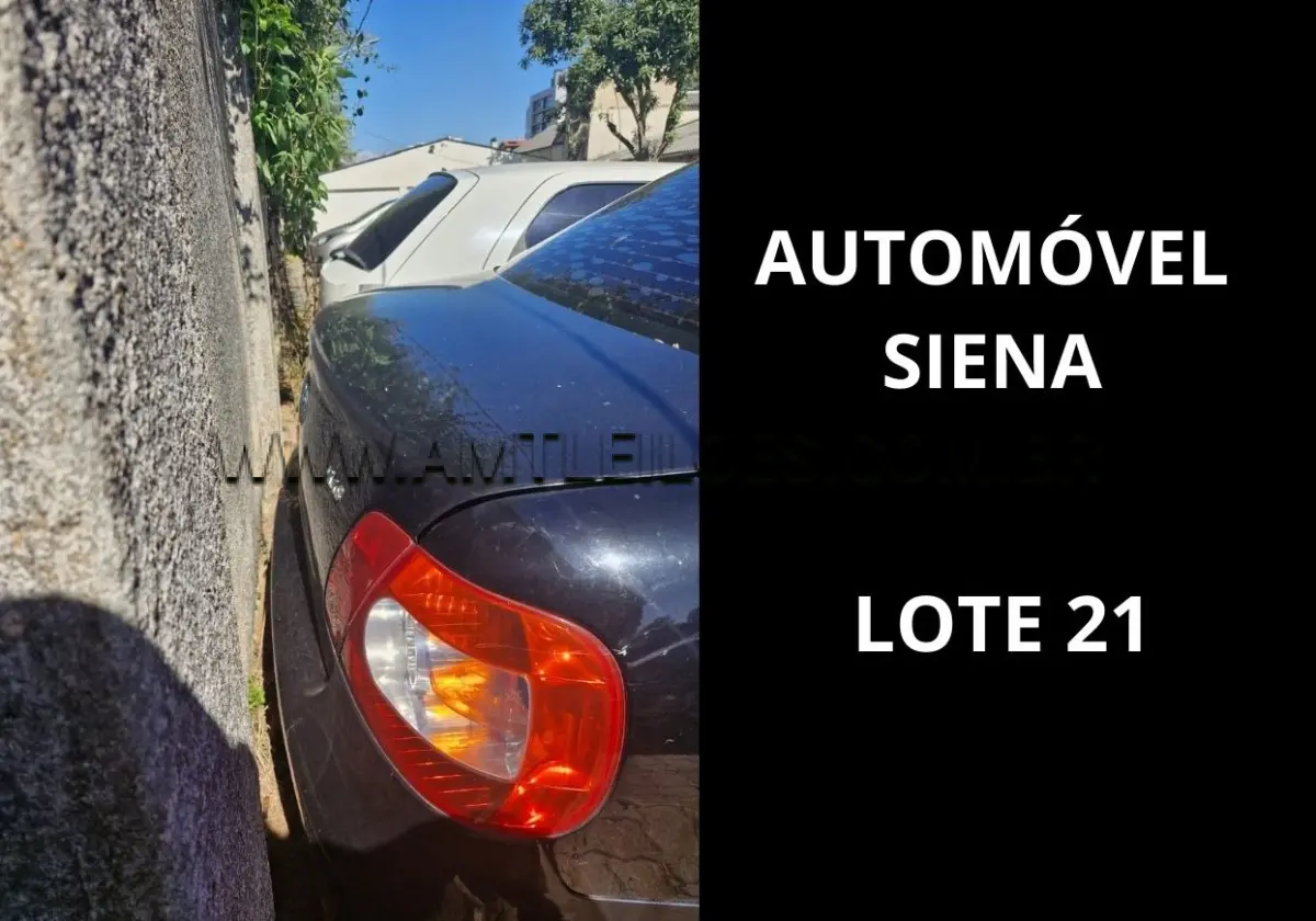 LOTE 021 - MARCA/MODELO: AUTOMÓVEL EMP GE FIAT / SIENA 1.8 HLX 05PSG 4X2 , ANO: 2006.