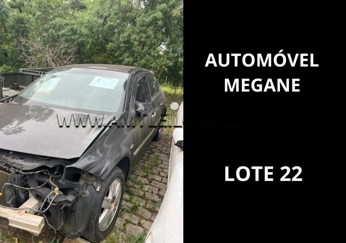 LOTE 022 - MARCA/MODELO: AUTOMÓVEL EMP GE RENAULT / MEGANE SEDAN 2.0 DYN 05PSG 4X2, ANO: 2007.