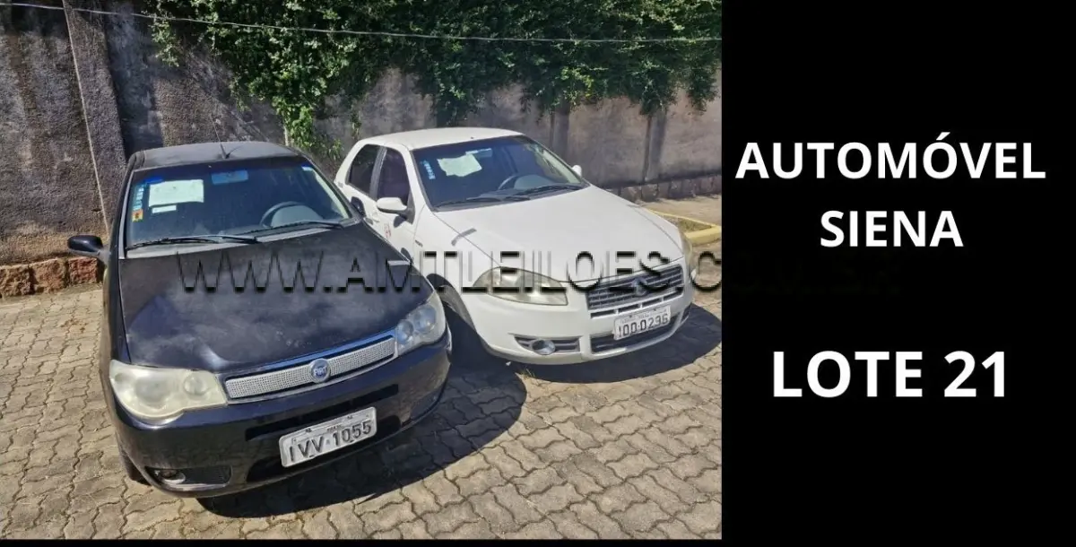 LOTE 021 - MARCA/MODELO: AUTOMÓVEL EMP GE FIAT / SIENA 1.8 HLX 05PSG 4X2 , ANO: 2006.