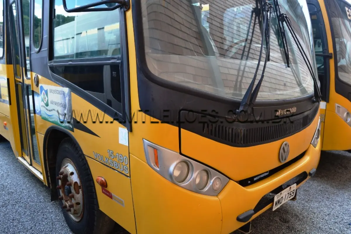 LOTE 002 - MARCA/MODELO: ÔNIBUS ESCOLAR VW/ 15.190 - Ano/modelo:  2011/2012