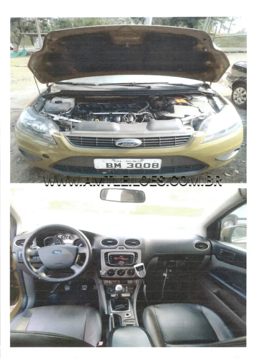 LOTE 062 - I/FORD FOCUS 2.0L FC, ANO/MODELO: 2009/2009