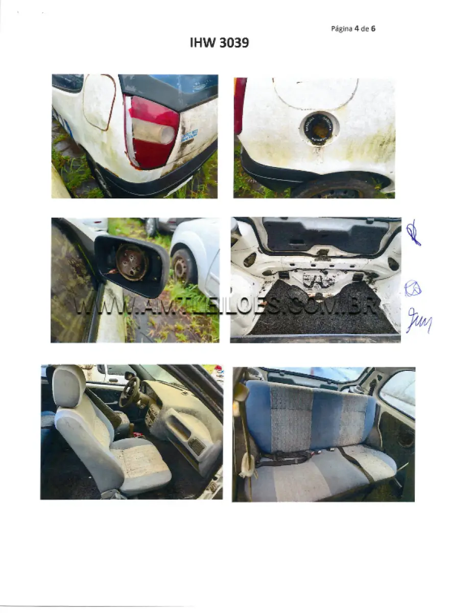 LOTE 152 - FIAT/PALIO 1.5, ANO/MODELO: 1998/1998