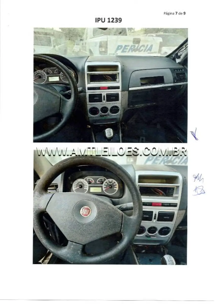 LOTE 158 - FIAT/SIENA HLX FLEX, ANO/MODELO: 2009/2009